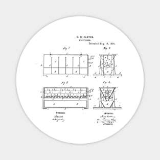 Hog Feeder Vintage Retro Patent Hand Drawing Funny Novelty Gift Magnet